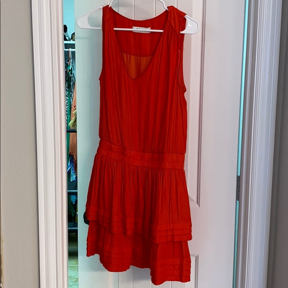 Short red dress